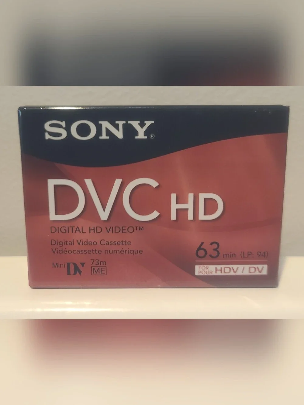 LOT  of 3 SONY Mini DV DVC HD 63 Min. Digital Video Cassette Tapes (New/ Sealed)